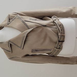 Zara faux suede biker jacket. Size XS